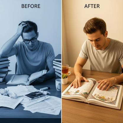 Quran Made Simple Guide: Illustrated Tafsir & Easy Quran Study for Beginners, Ramadan & Eid Gifts, Daily Islamic Reflection Book